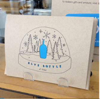 Holiday card for Blue Bottle Coffee